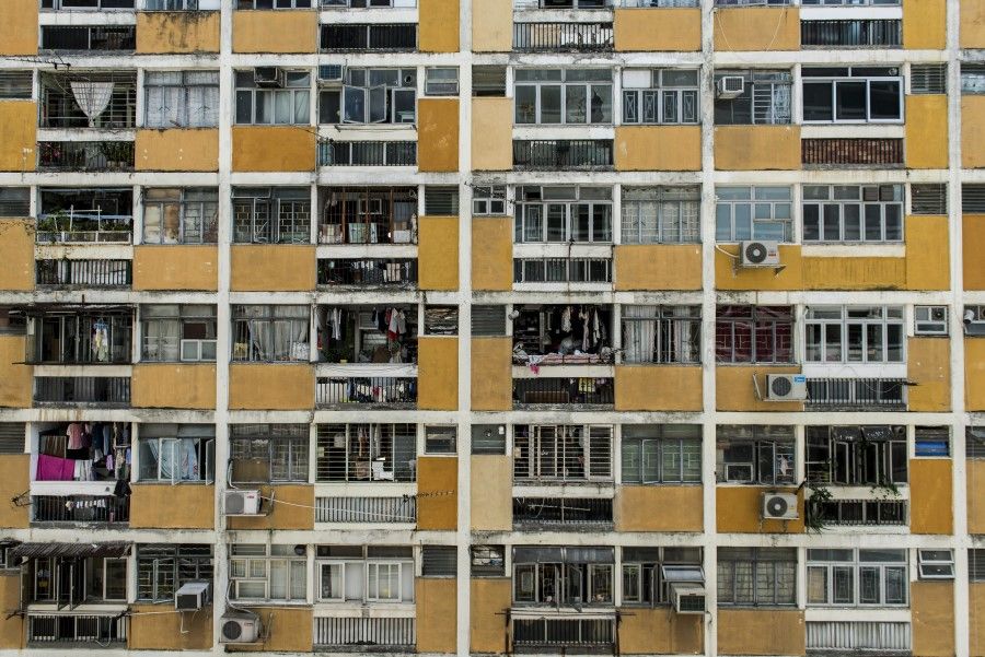 A residential building at a public housing estate, 20 June 2015. (Xaume Olleros/Bloomberg)