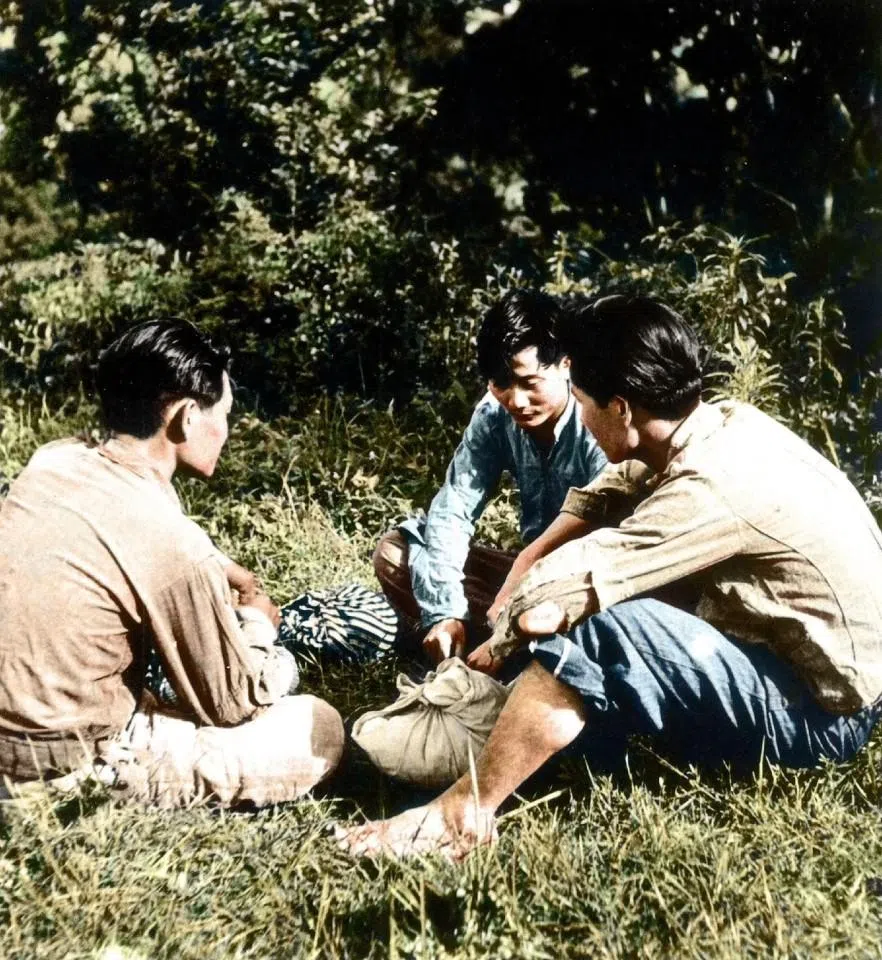 Senior CCP underground cadre Liu Yunhui (left) persuades branch secretaries Xie Yufa and Xie Qidan under his command to come down from the mountains, 1952. The second Taiwan Provincial Working Committee was infiltrated by the Investigation Bureau from the bottom up and collapsed almost instantly.