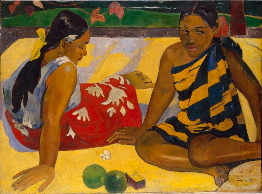 Paul Gauguin, Parau api (Two Women of Tahiti), 1892. (Galerie Neue Meister)