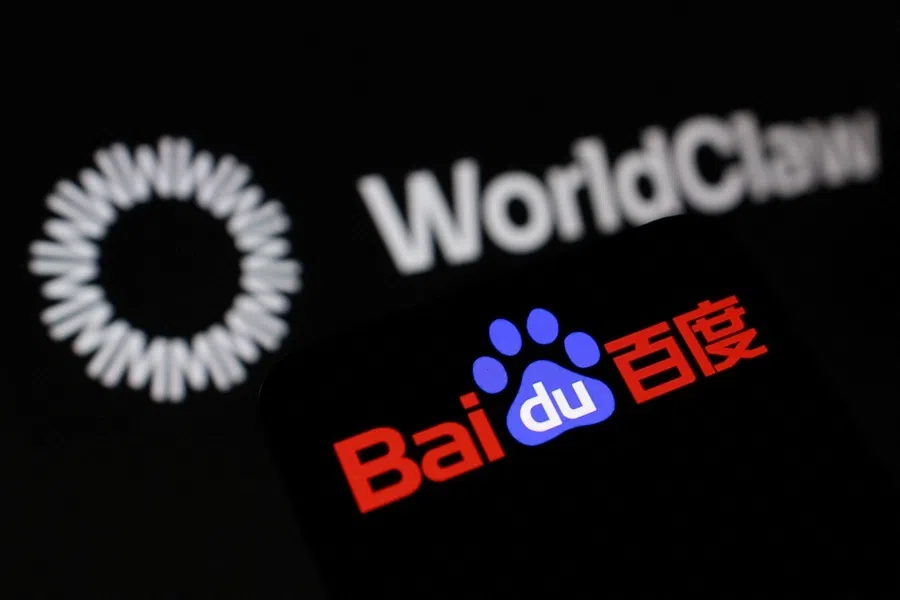 WorldClaw and Baidu logos are seen in this illustration taken, 11 August 2026.