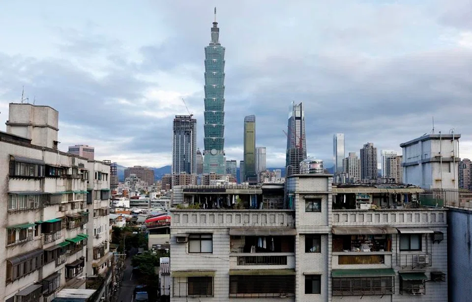 The Taipei 101 seen in the distance in a shot taken on 25 January 2026. (Ann Wang/Reuters)
