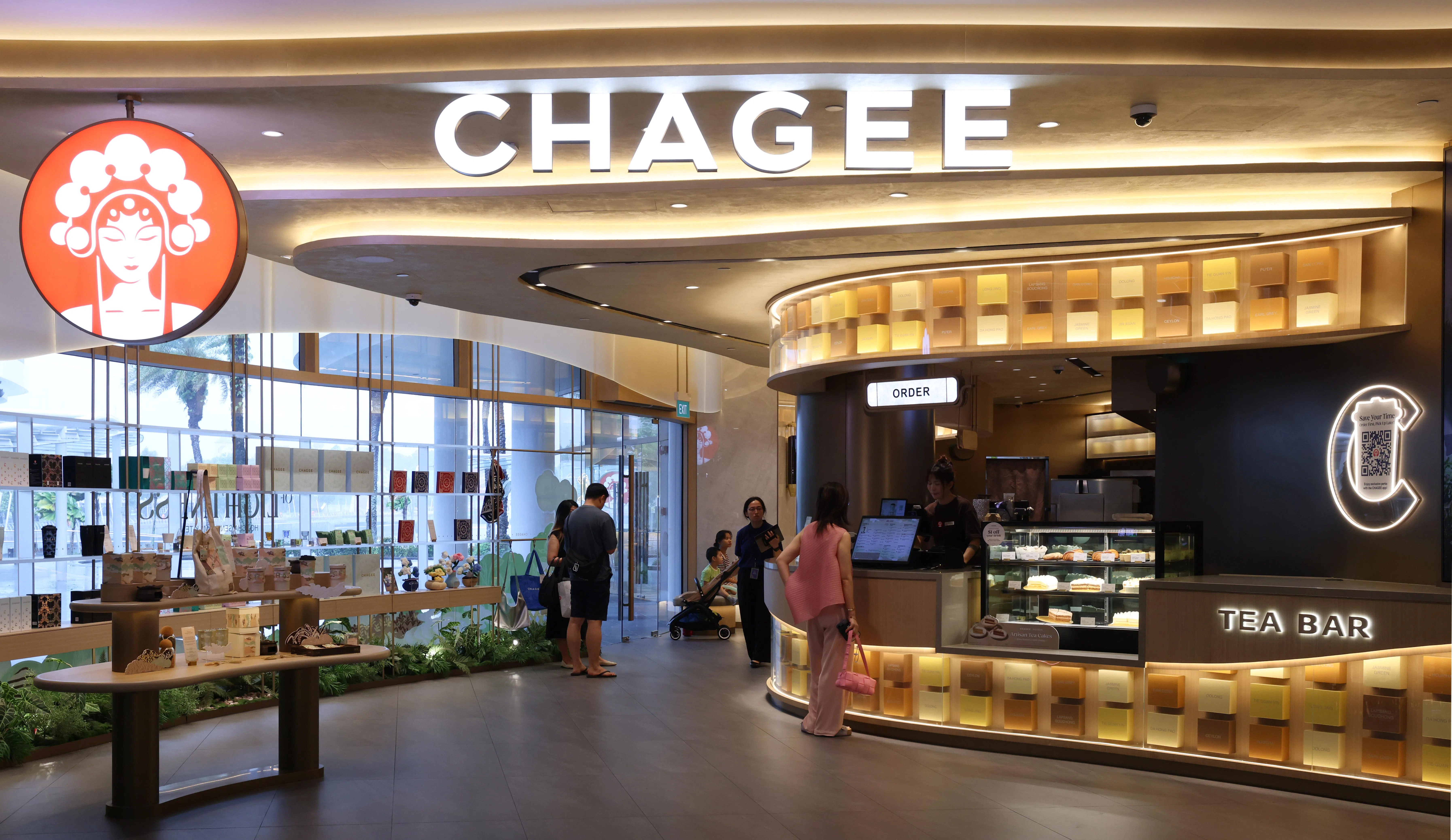 Chagee's flagship store at Vivocity