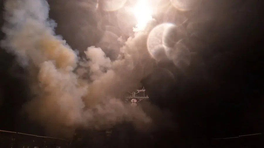 This screen grab made on 15 July 2026, from a handout video released by US Central Command on 13 July 2026, shows what the US military says are missiles being launched to strike military targets across Iran.