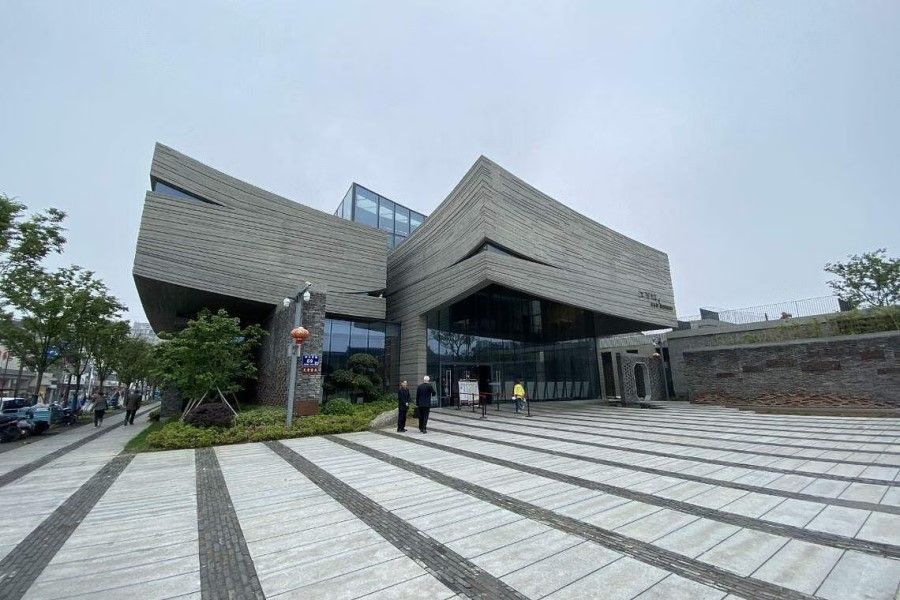 Wang Zengqi Memorial Hall in Gaoyou won an international design award. (Courtesy of Shen Jialu)