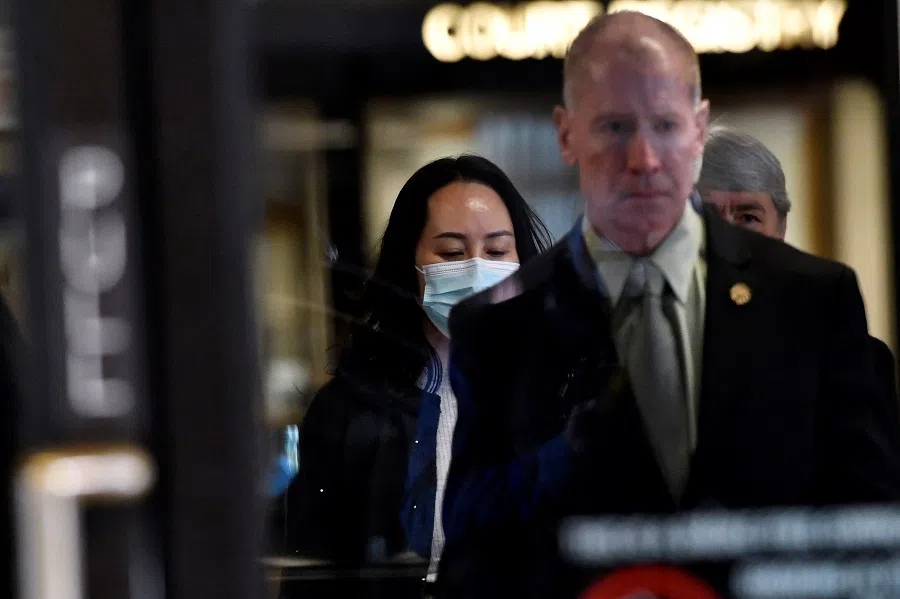 Huawei CFO Meng Wanzhou leaves court during a lunch break in Vancouver, British Columbia, Canada, 26 October 2020. (Jennifer Gauthier/Reuters)