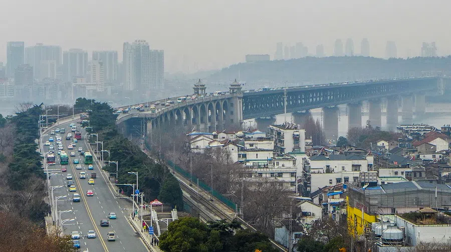 Completed in 1957, the Wuhan Yangtze River Bridge was the first major bridge built over the Yangtze river. (SPH Media)