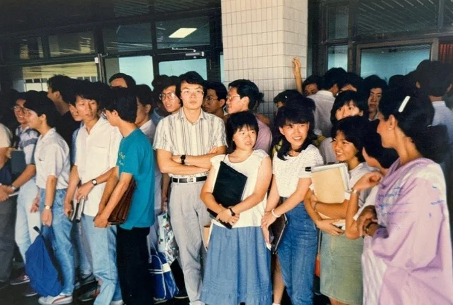 Students at the National University of Singapore, 1987.