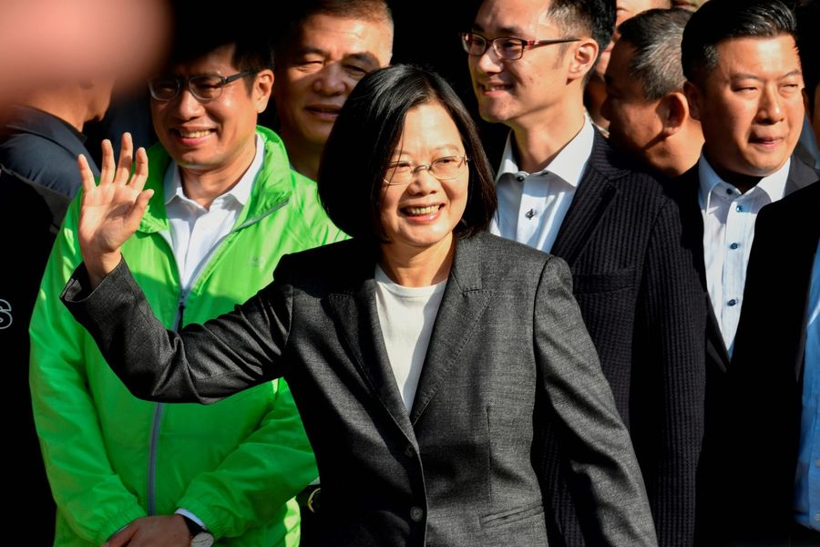 Incumbent Tsai Ing-wen won a second term during the 2020 Taiwan elections. (Sam Yeh/AFP)