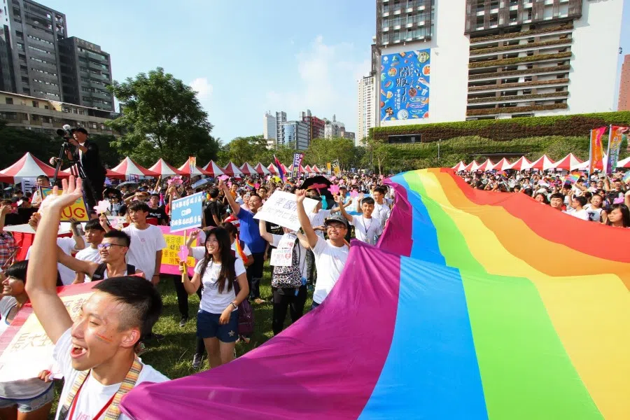A parade in Taichung on 3 October 2015. (Information Bureau, Taichung City Government/Wikimedia)