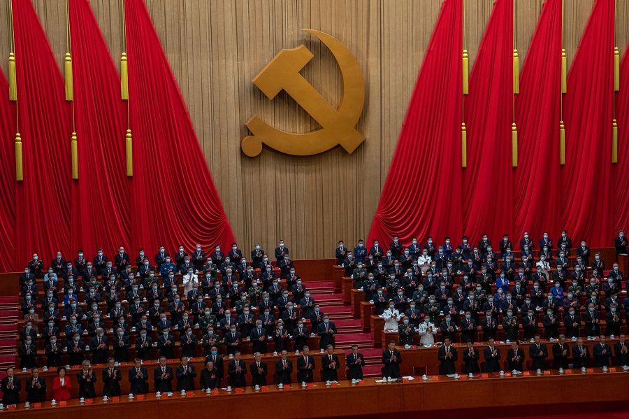 Delegates applause during the closing session of the 20th Party Congress of the Chinese Communist Party at the Great Hall of the People in Beijing, China, on 22 October 2022. (Bloomberg)