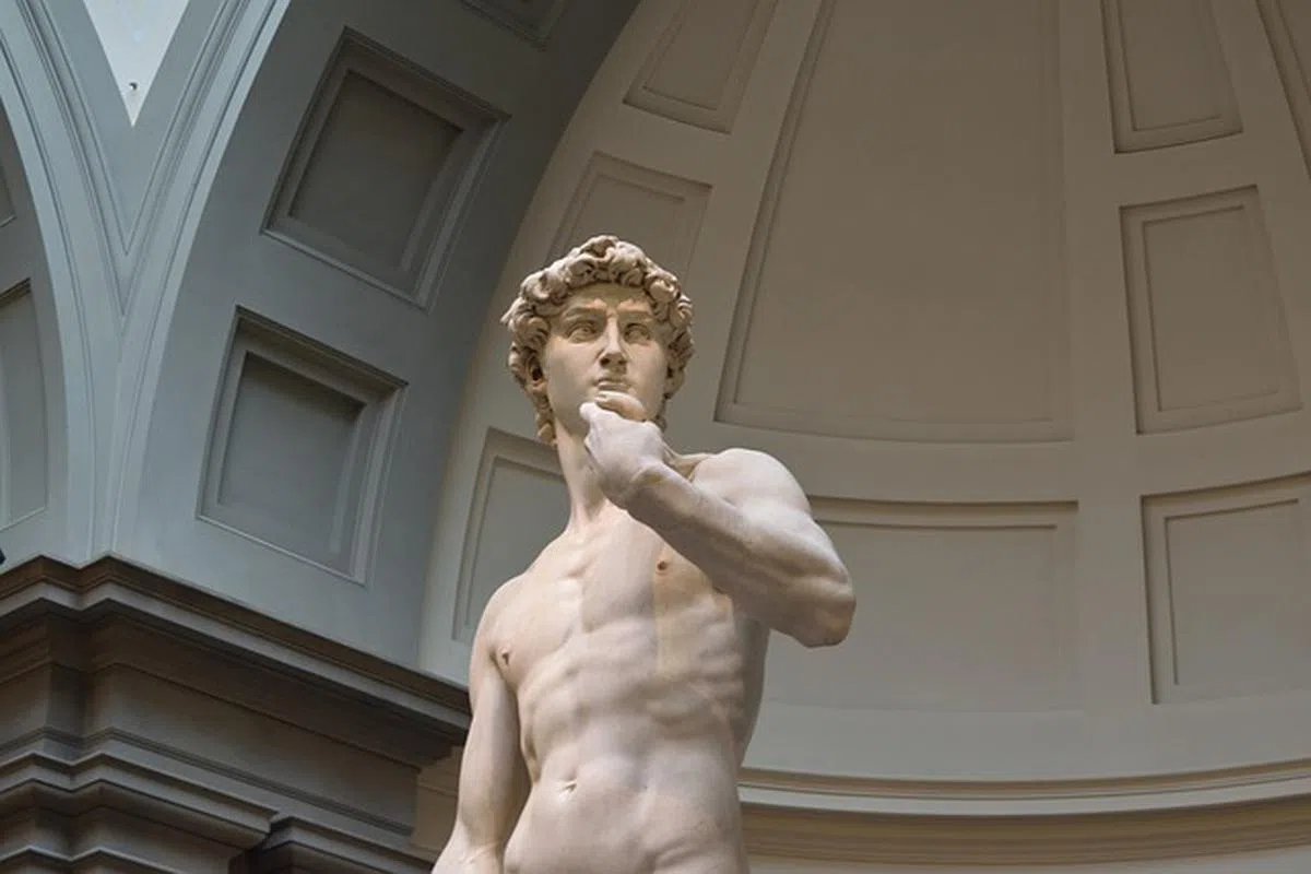 A sculpture of David by Michelangelo, Accademia Gallery of Florence, Italy. (Pixabay)