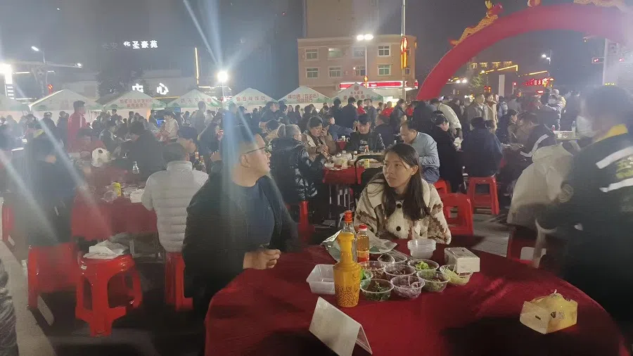 Wuhua planned a series of activities surrounding the football competition schedule, including food sampling activities for yusheng and other Hakka delicacies. (SPH Media)