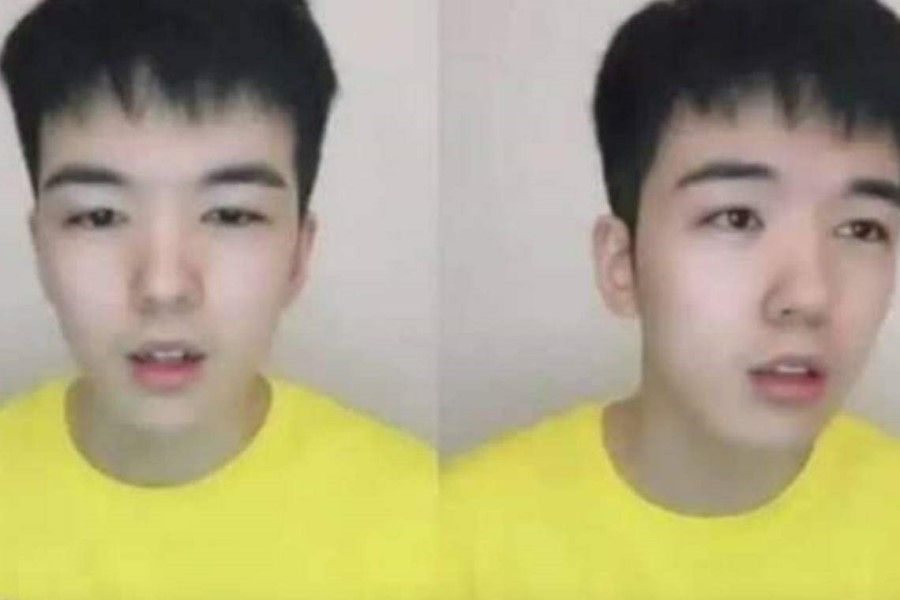 China celebrity Tong Zhuo revealed in a live stream that his status was falsified for the gaokao seven years ago. (Internet)