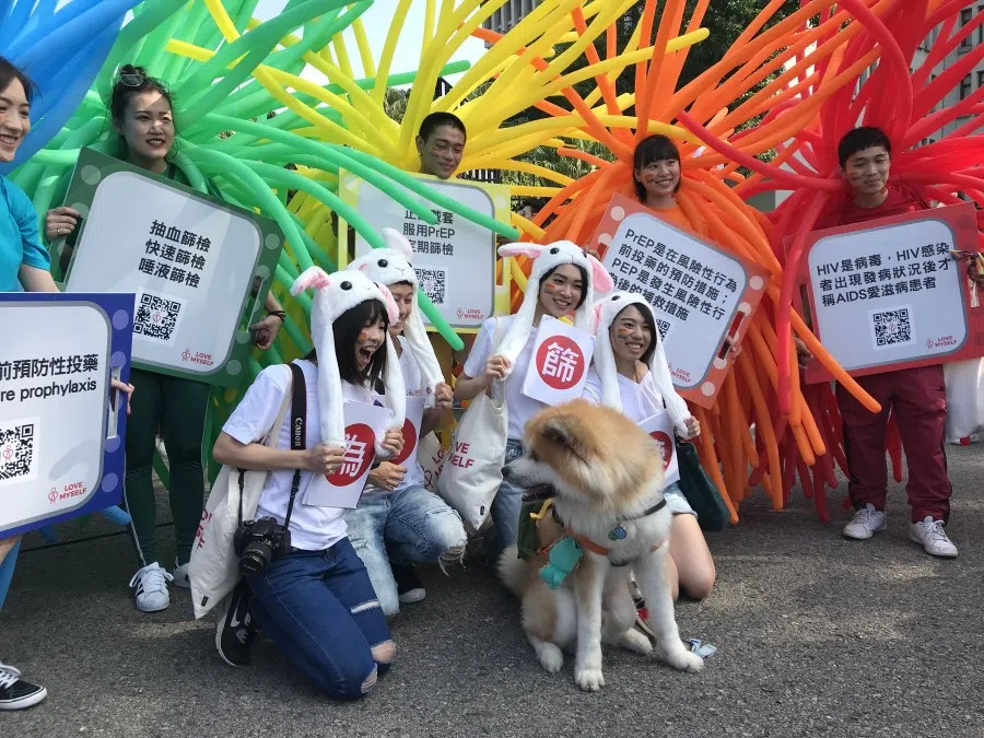 A gay pride parade in Taiwan, 2018. (Wikimedia)