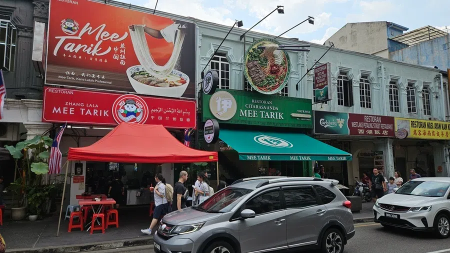 Lanzhou hand-pulled noodle shops in Jalan Petaling, Kuala Lumpur, Malaysia, on 2 November 2024.