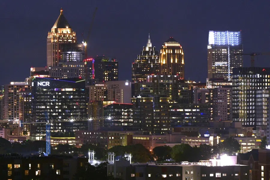 View of the skyline at dusk in Atlanta, Georgia, on 29 June 2025. (Juan Mabromata/AFP)