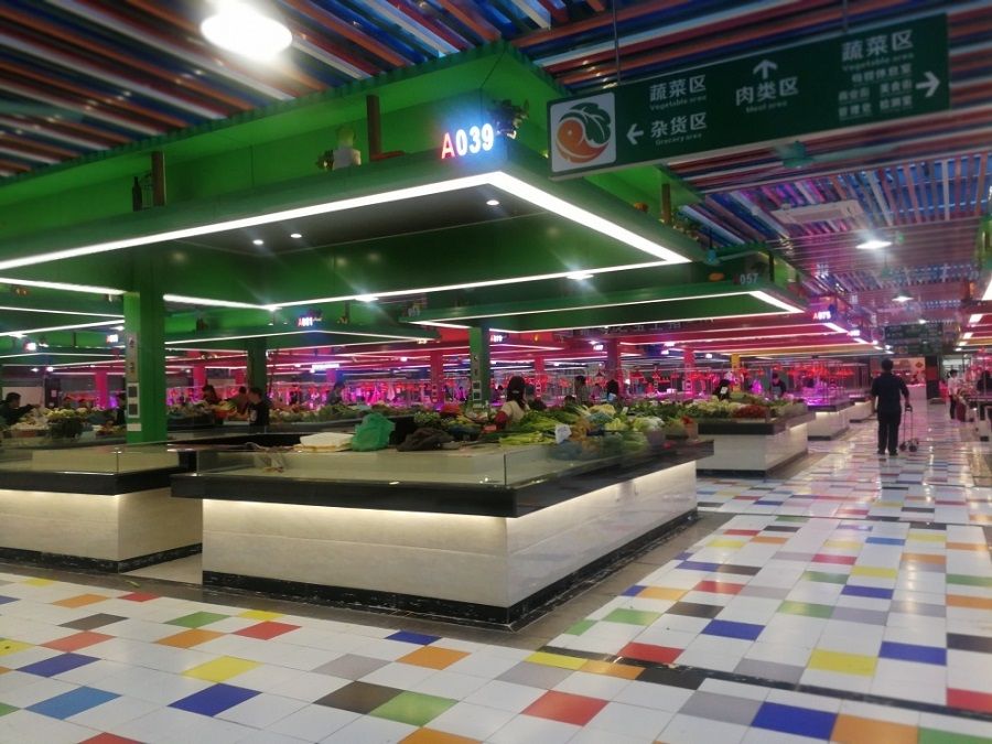A view of the newly revamped Southeast Market after it became a new market.