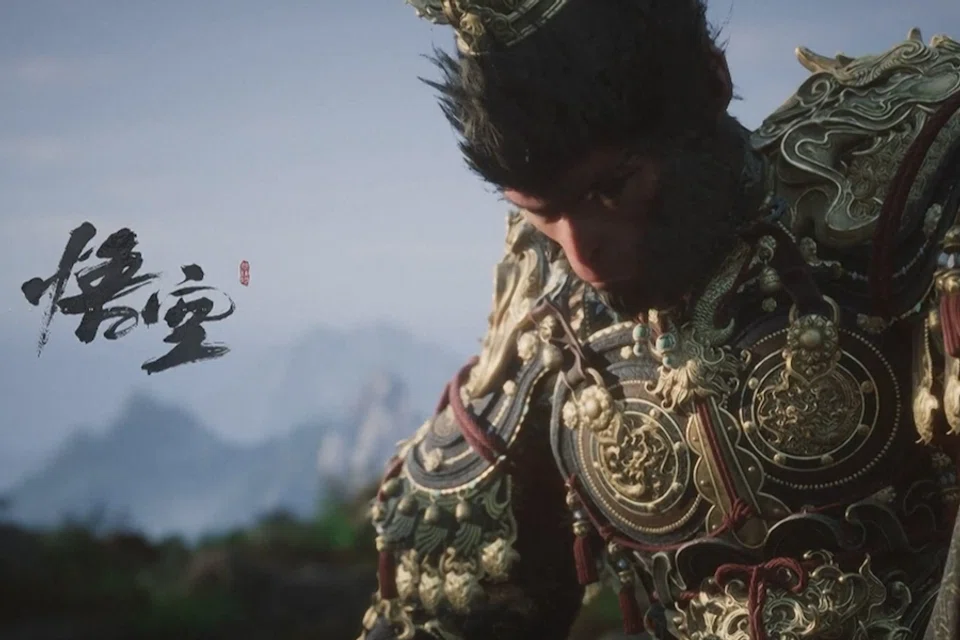A scene from the official trailer of Black Myth: Wukong, China’s first AAA game.  (Screen grab from CCTV+)