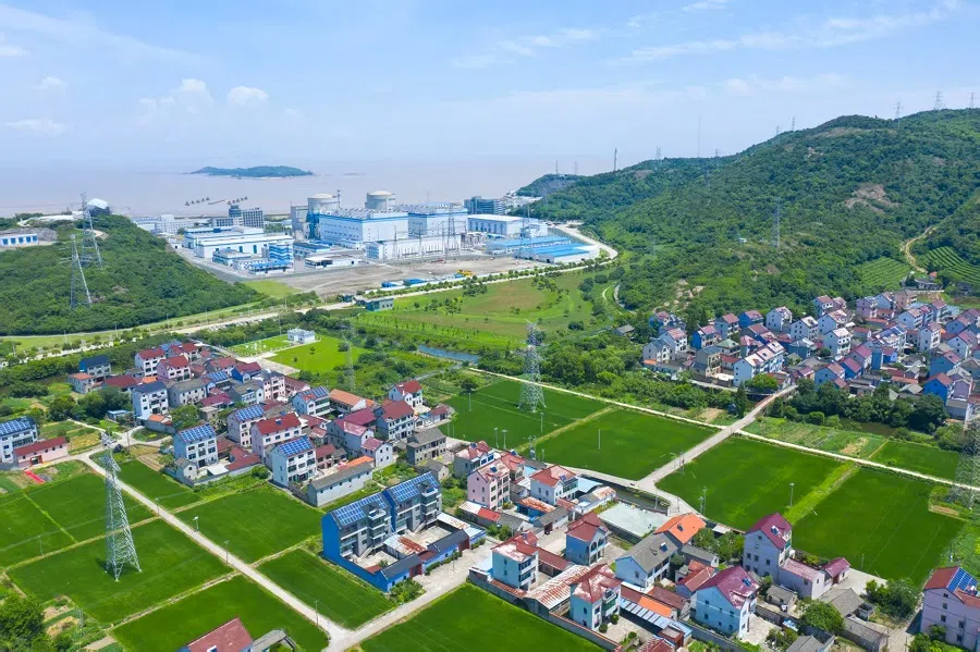 Residential housing alongside Qinshan Nuclear Power Plant. (Photo provided by Qinshan Nuclear Power Plant)