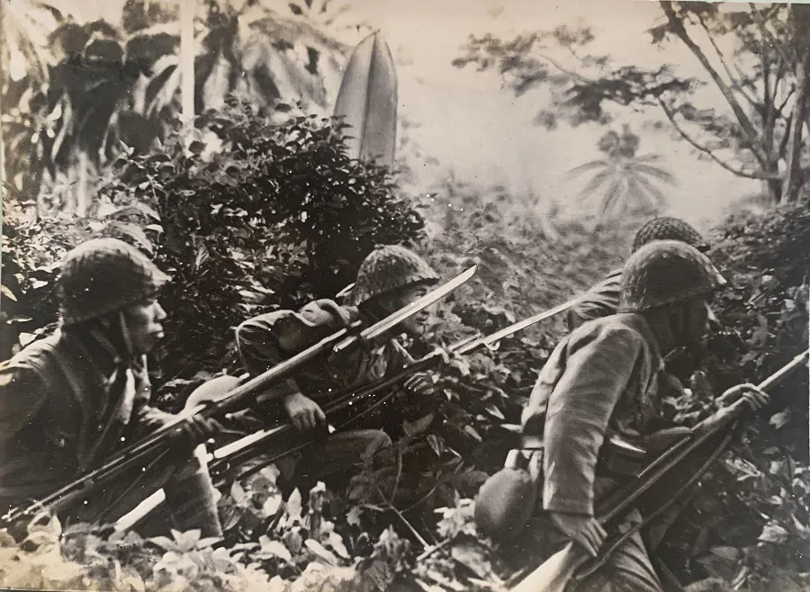 In 1943, intense jungle warfare broke out with the Allied forces after Japan invaded the southwestern Pacific islands. (Photo provided by Hsu Chung-mao)