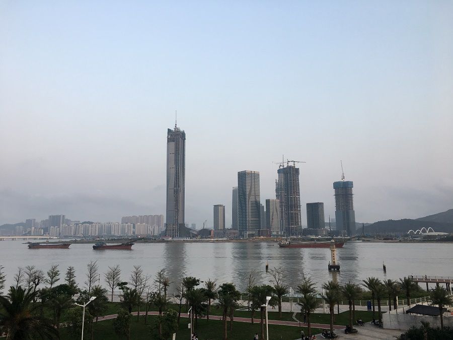 A view of the Shizimen Central Business District of Hengqin New Area, Zhuhai, Guangdong province, China. (Photo: Chinyen Lu/Licensed under CC BY-SA 4.0)