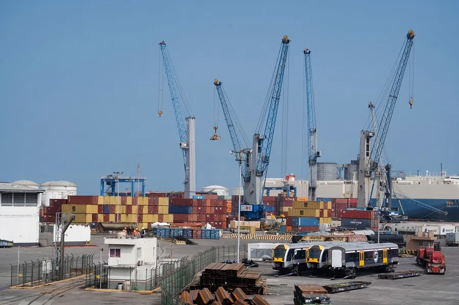 Shipping containers prepared for export at the Port of Veracruz in Veracruz, Mexico, on 4 February 2025. (Victoria Razo/Bloomberg)