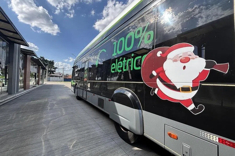 The Green Line in São Paulo features all electric buses.