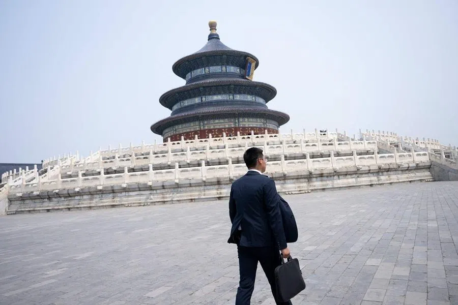 A view of the Temple of Heaven on 14 May 2026, in Beijing, China.