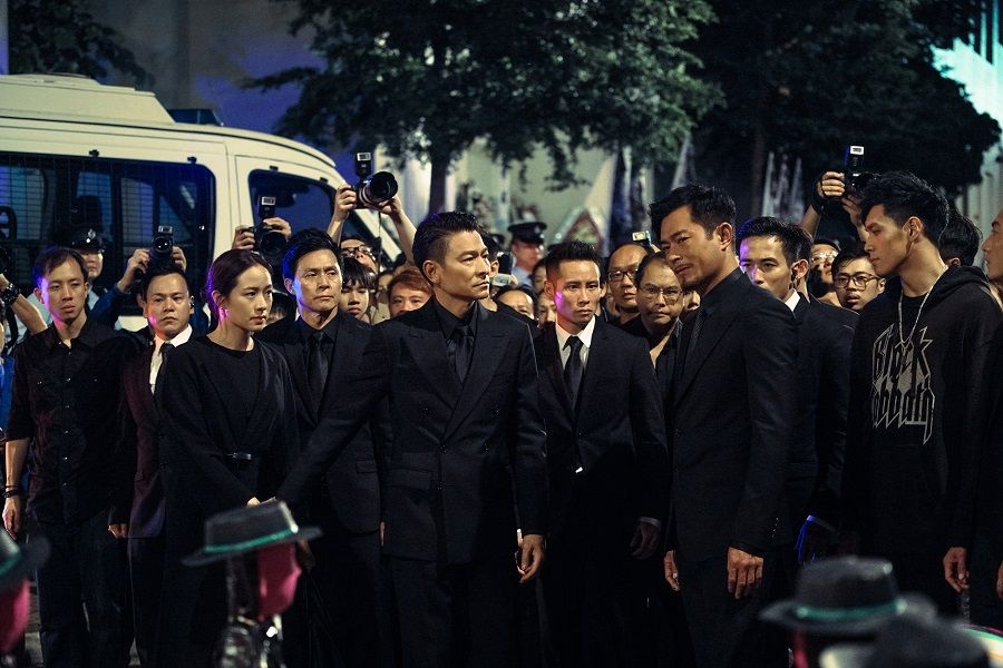 Movie still of The White Storm 2: Drug Lords starring Louis Koo and Andy Lau. (Shaw Organisation)