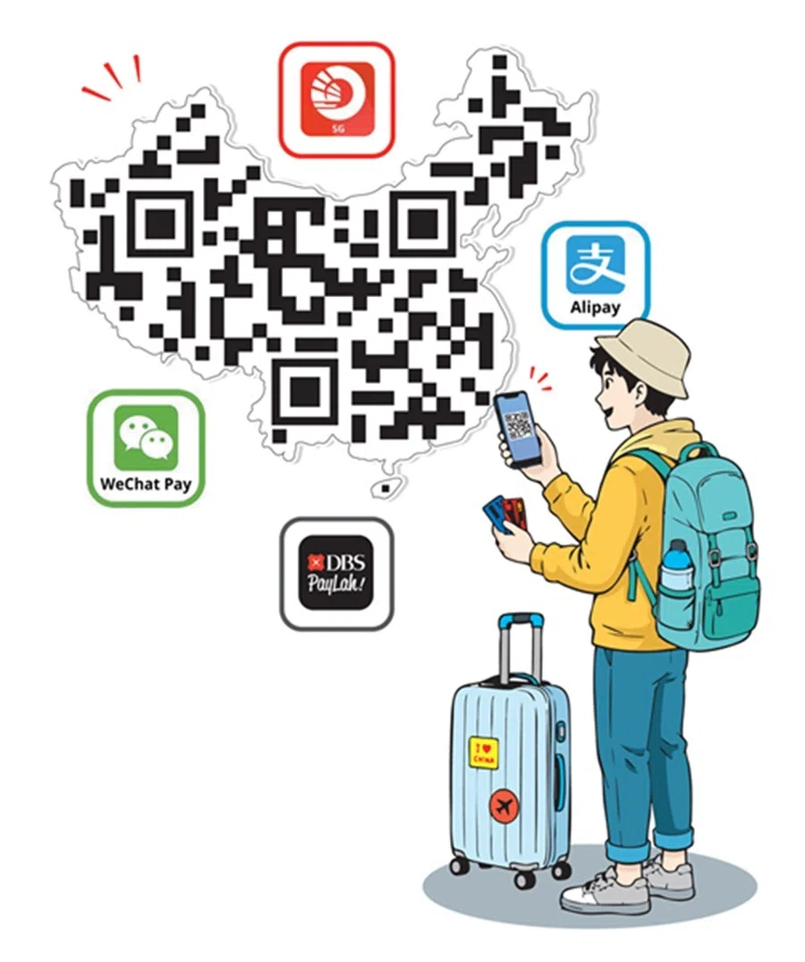 Payment options in China that Singapore travellers can use.