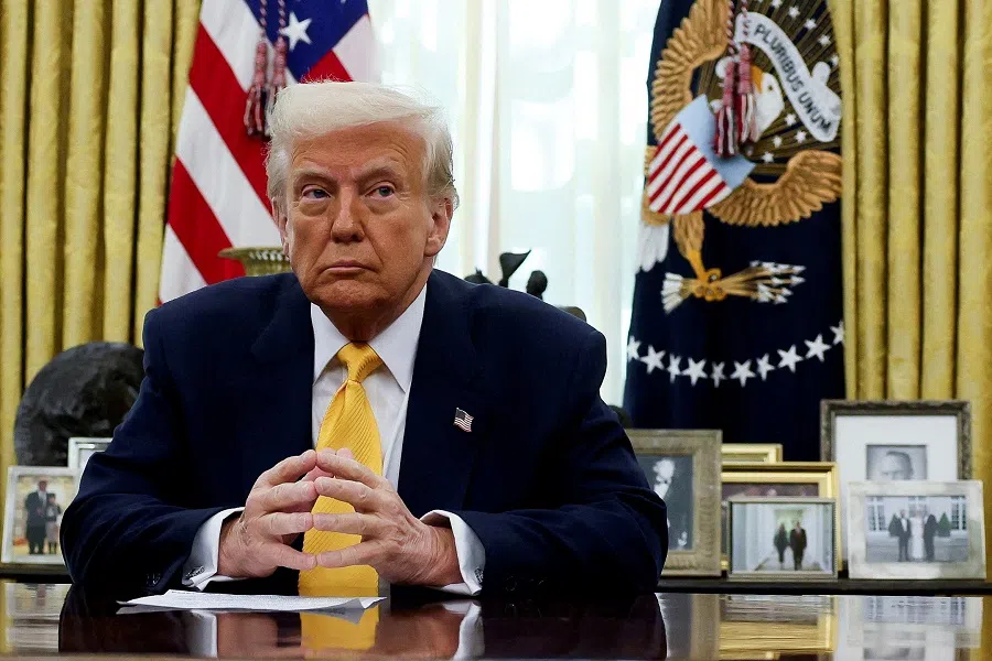 US President Donald Trump sits in the Oval Office of the White House in Washington DC, US on 7 March 2025.