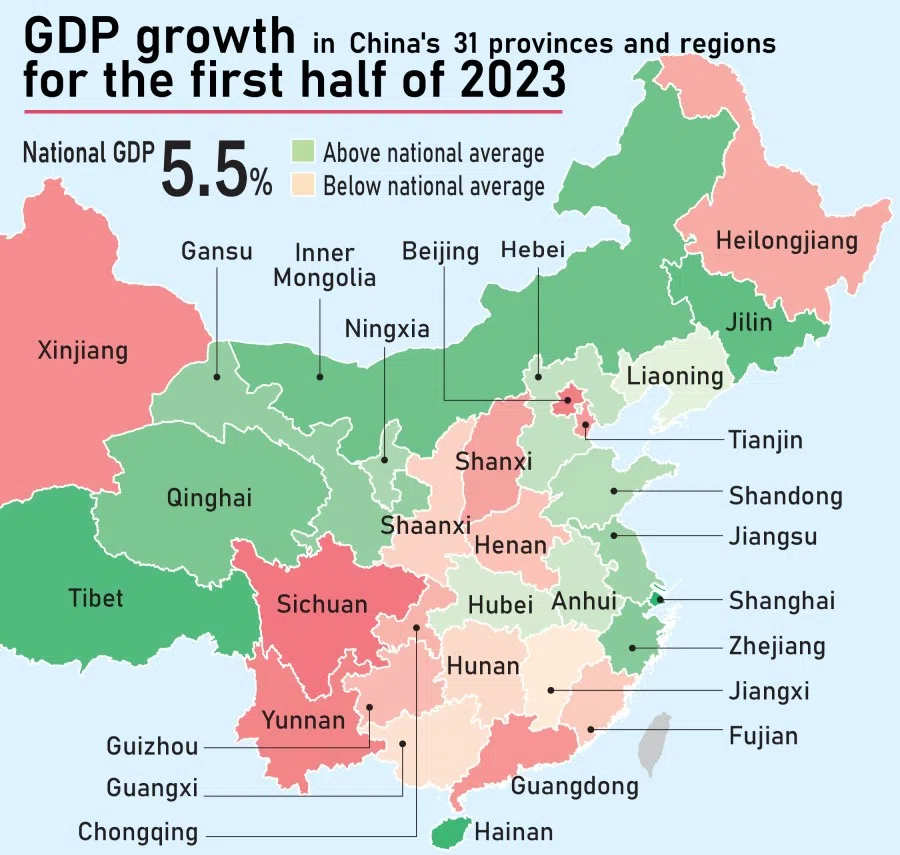 Source: China National Bureau of Statistics, local statistics bureaus (Graphic: Teo Chin Puay/SPH Media)