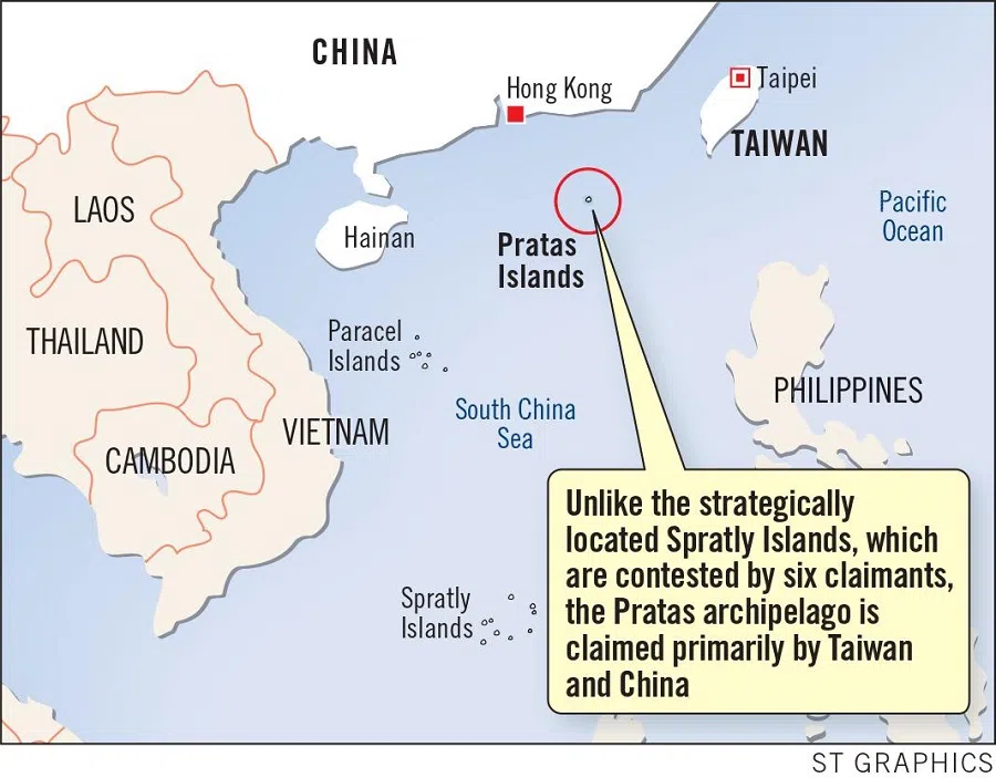 The Dongsha Islands (Pratas Islands) is a strategic location for the Chinese navy. (G. Chandradas/ST Graphics/SPH)
