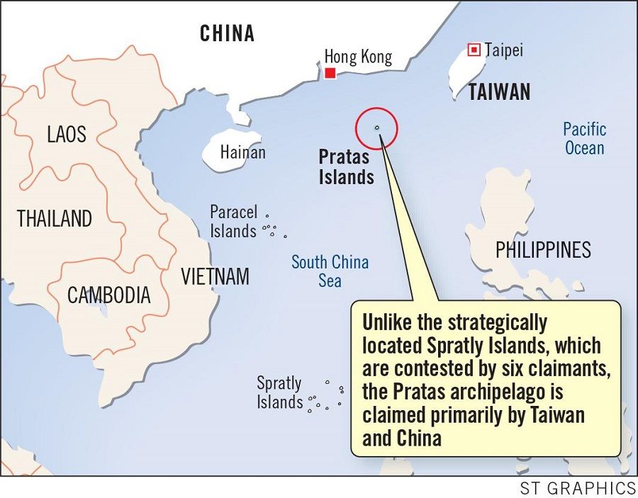 The Dongsha Islands (Pratas Islands) is a strategic location for the Chinese navy. (G. Chandradas/ST Graphics/SPH)