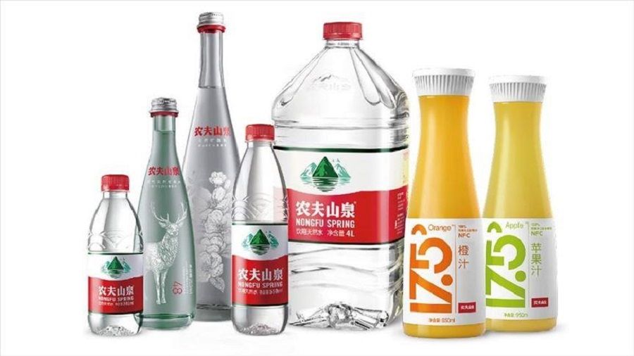 A variety of Nongfu Spring products. (Internet)