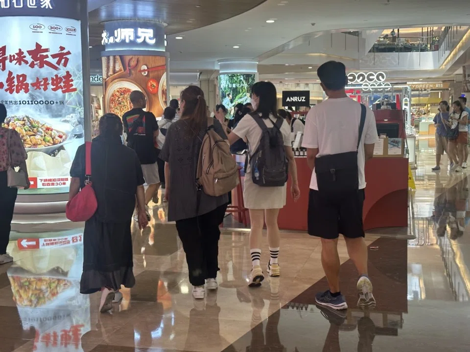 Hong Kongers in Shenzhen are generally seen in groups, wearing sneakers and carry backpacks. (Photo: Daryl Lim)