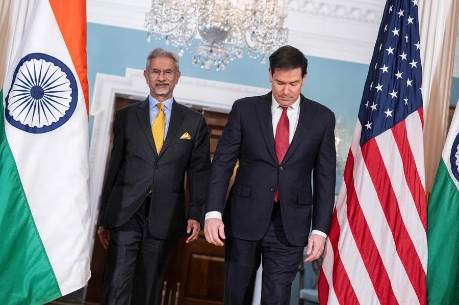 Secretary of State Marco Rubio meets with Indian External Affairs Minister Subrahmanyam Jaishankar at The State Department on 3 February 2026 in Washington, DC, US. (Luke Johnson/Getty Images via AFP)
