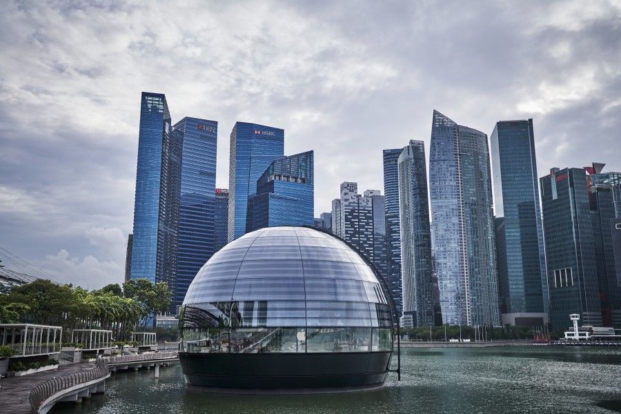 The central business district (CBD) of Singapore, 28 January 2021. (Lauryn Ishak/Bloomberg)