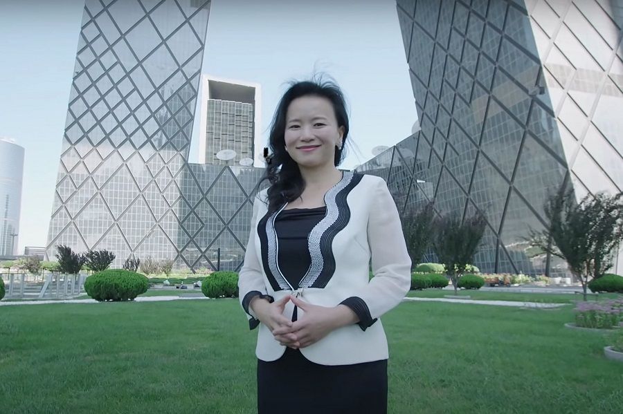 This undated frame grab taken from handout video released by Australia's Department of Foreign Affairs and Trade (DFAT) / Australia Global Alumni on 1 September 2020 shows Australian journalist Cheng Lei in Beijing, China. (Handout/Australia's Department of Foreign Affairs and Trade (DFAT)/Australia Global Alumni/AFP)