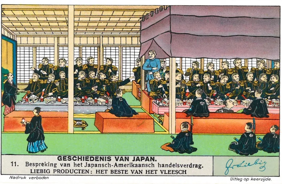 In 1938, Germany produced a Japanese historical film depicting the signing of unequal treaties between modern-day America and Japan, which forced Japan to open its doors and undergo modernisation reforms.