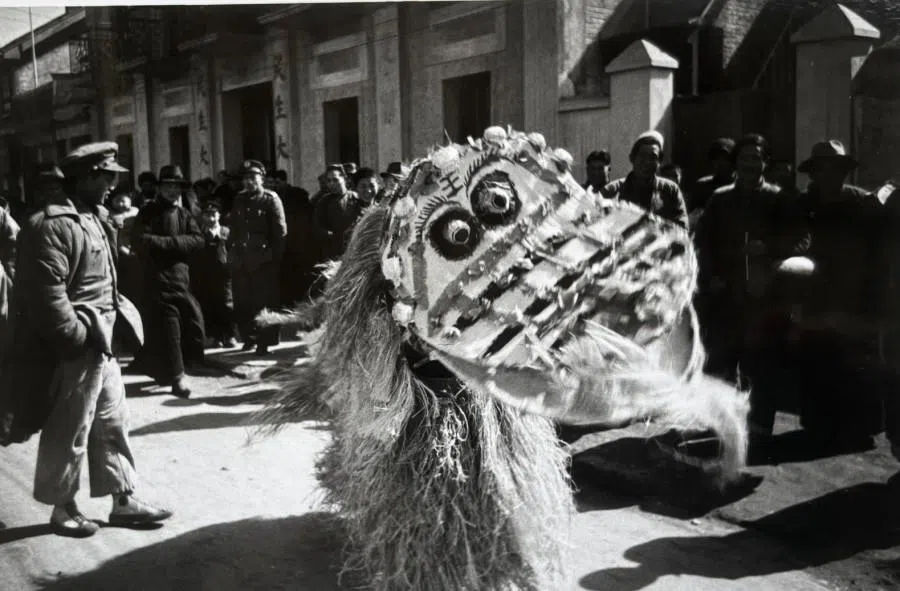 A lion dance.