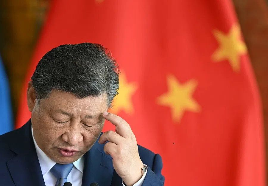 China’s President Xi Jinping speaks after a meeting at Planalto Palace in Brasilia on 20 November 2024. (Evaristo Sa/AFP)