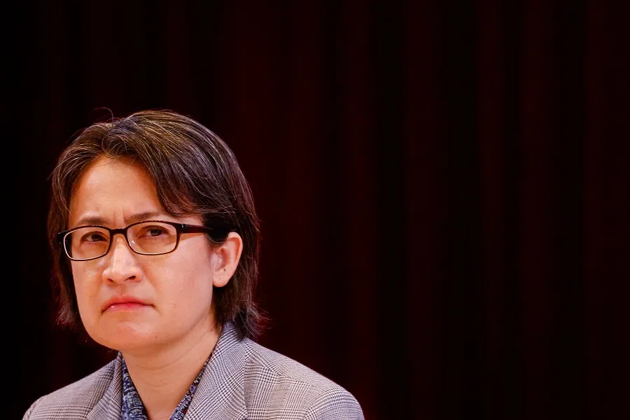 Taiwan’s Vice-President Hsiao Bi-khim attends a press conference in Taipei, Taiwan, on 19 June 2024. (Ann Wang/Reuters)