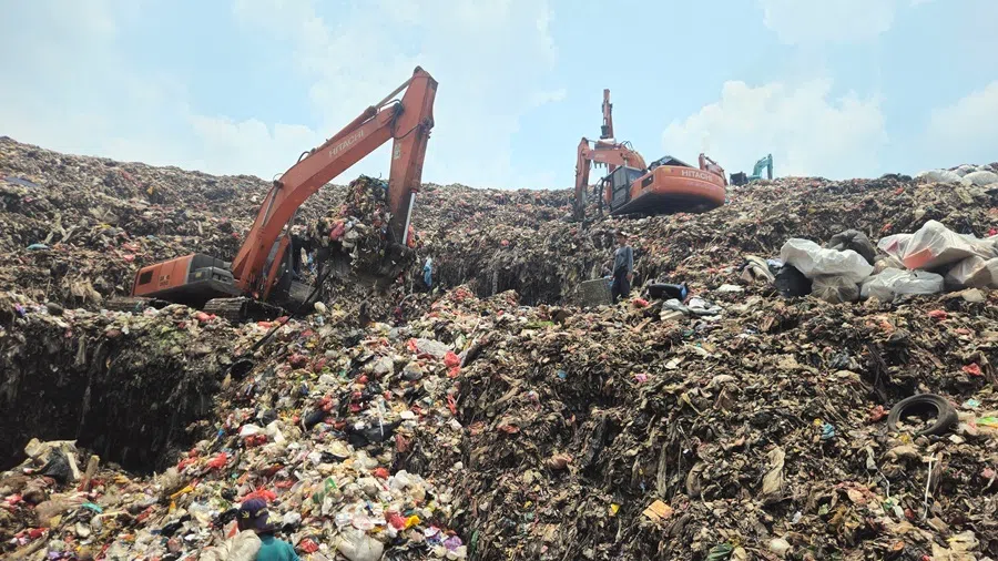 Bantar Gebang landfill in Bekasi, just outside Jakarta.