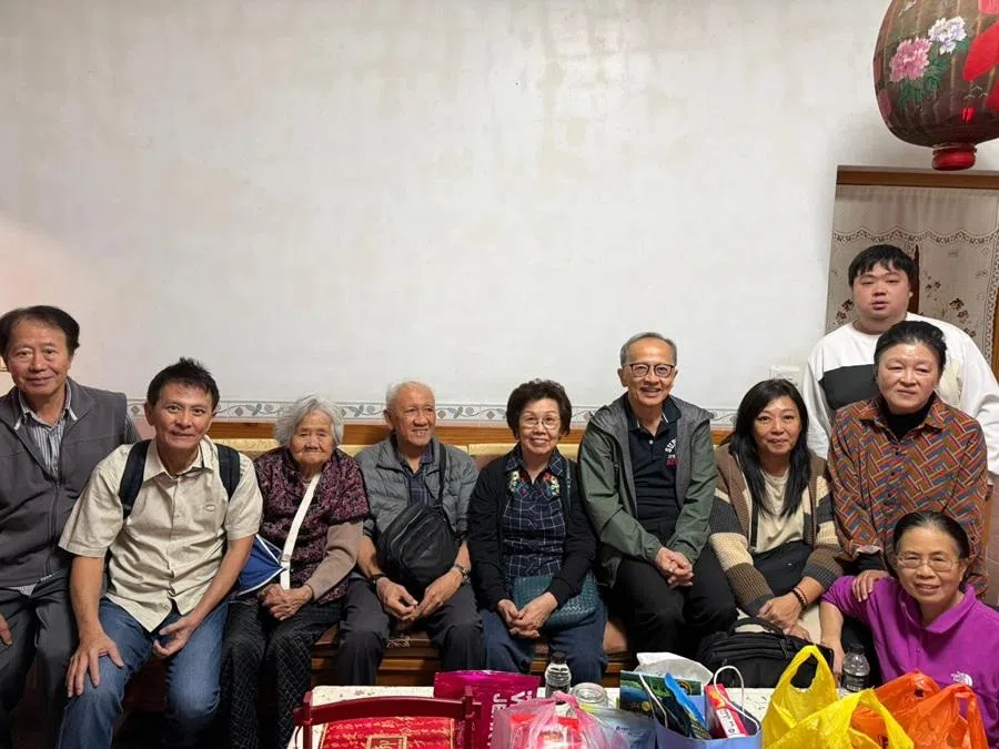 During a recent trip to Kinmen, Taiwan, my father (fourth from left) reunited with his 93-year-old half-sister (third from left), March 2026.