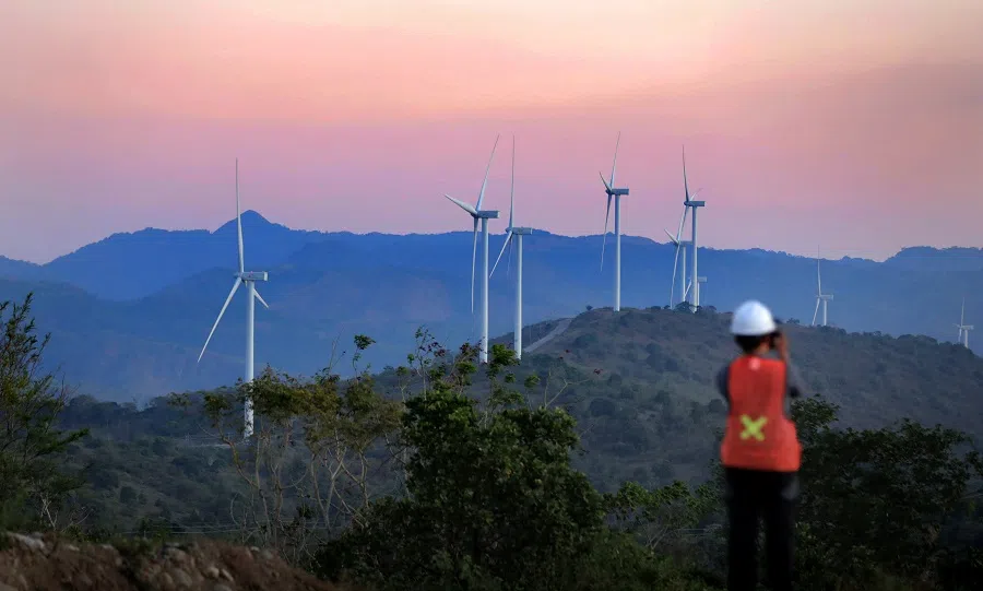 Wind turbines at a wind farm in Indonesia. (SPH Media)