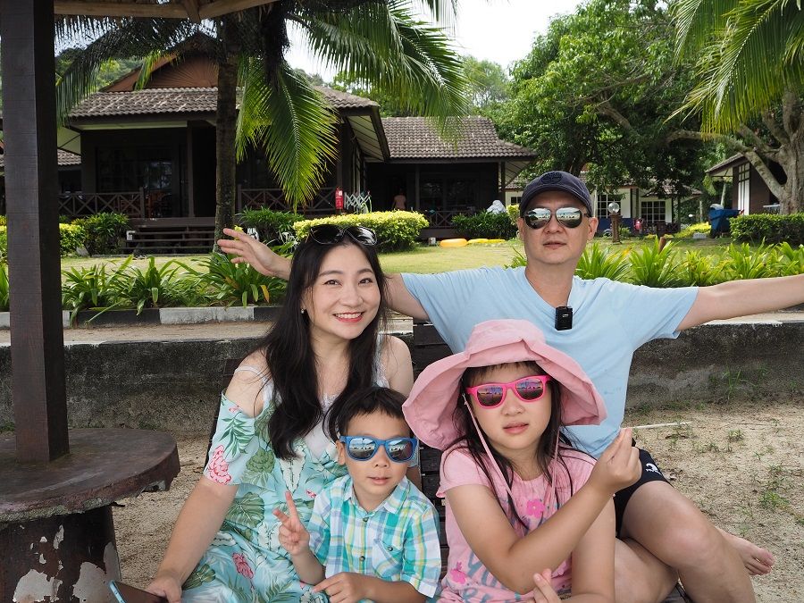 Liu Yi, a Chinese spouse married to a Malaysian husband, pictured here with her family. (Photo provided by interviewee)