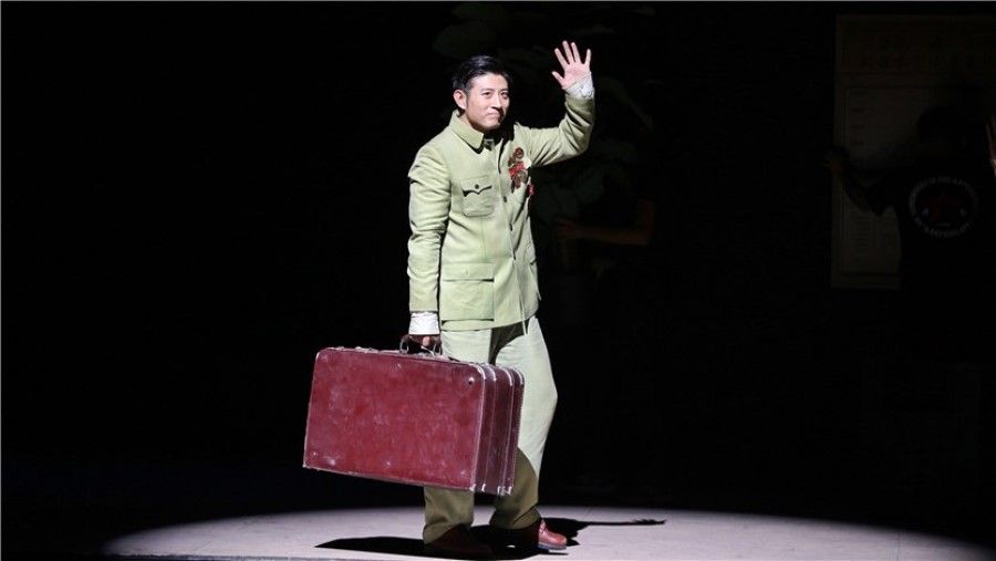 Actor Gao Xiaopan as Li Wancheng in the play Looking West to Chang'an, based on the story of Li Wanming. (National Centre for the Performing Arts website)