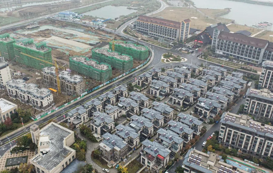 This photo taken on 16 November 2022 shows residential buildings in Huai'an, in China's eastern Jiangsu province. (AFP)