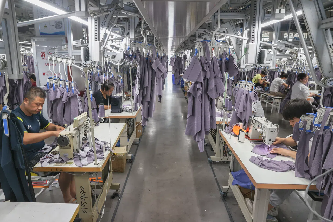 A clothing factory in Nanchang, Jiangxi, on 17 July 2024. (CNS)